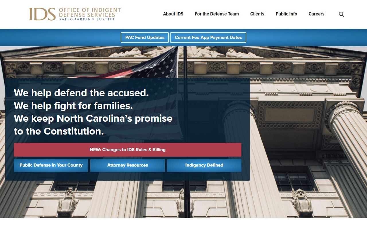 North Carolina Indigent Defense Services for Wake County released inmates